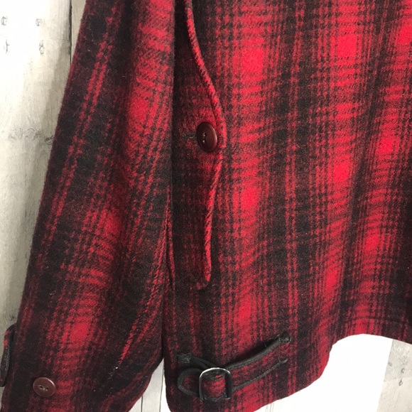 Vintage Red Plaid Woolrich Hunting Jacket Sz 42 - Picture 7 of 8